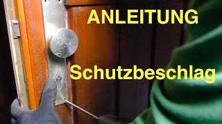 Haustür HOPPE Schutzbeschlag wechseln  Einbruchschutz  Anleitung [upl. by Yuht]