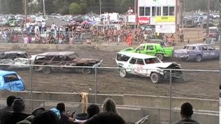 2010 Schaghticoke Fair Afternoon Heat 4 Pt 2 8 Cylinder Demolition Derby [upl. by Jacqueline]