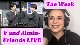 Reacting to BTS V and Jimin Friends Live [upl. by Nimzaj]