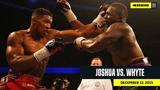 FULL FIGHT  Anthony Joshua vs Dillian Whyte DAZN REWIND [upl. by Anirat]