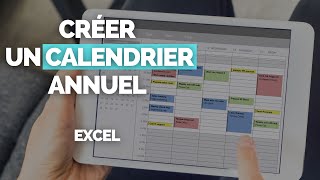 Comment Créer un Calendrier Annuel Complet dans Excel en 1 Minute  🗓️ TUTORIEL [upl. by Yenruogis]