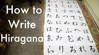 How to write Japanese Hiragana [upl. by Liemaj855]