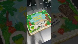 Deserted Island Cake🛥️🏝️🌺 cake shorts [upl. by Jacquet]