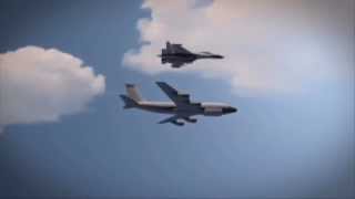 US spy plane RC135 encounters Russian SU27 Fighter [upl. by Rosie]