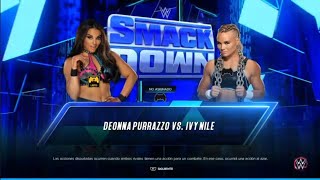 WWE SMACKDOWN New season Deonna Purrazzo vs Ivy Nile [upl. by Larrad]