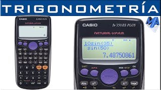 Trigonometría uso correcto de la calculadora fx 82 85 95 350 570 911 SL o LA PLUS [upl. by Polito974]