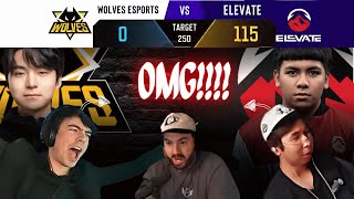 STREAMERS REACT TO ELEVATES 1150 AGAINST WOLVES ON HARDPOINT AT THE CODM WORLD CHAMPIONSHIP 2024 [upl. by Sackman]