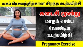 Pregnancy Exercise for Normal Delivery in Tamil  Third Trimester Exercise  Four Simple Exercise [upl. by Rheba]