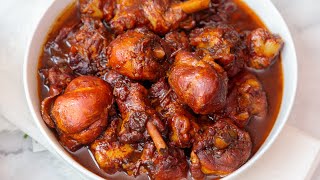 Trinidad Stew Chicken  Brown Stew Chicken [upl. by Cirtemed636]