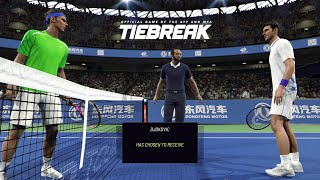 TIEBREAK  Novak Djokovic Vs Rafael Nadal I Wuhan Arena I Expert Difficulty PS5 [upl. by Pond873]