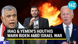 Iraq Yemeni Houthis Warn Biden Against Helping Israel In Palestine War Wont Hesitate To [upl. by Ellienad152]