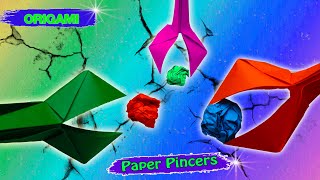 Origami Paper Grabber  Paper pliers  Origami Paper Pincers [upl. by Plotkin]