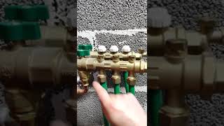 How to air a Uponoor Wirsbo Manifold shorts [upl. by Cayla762]