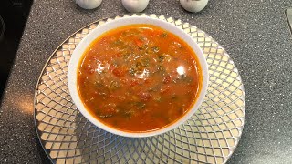 GrönsakssoppaVegetable Soupشوربة سماق الربيع بمكونات بسيطة و سهل 🫑🥬🍅🧄🧅 [upl. by Yelsnit]