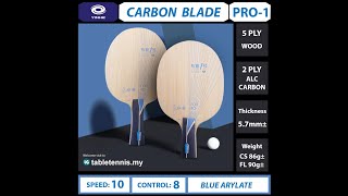 Yinhe Pro 01 Carbon Blade Table Tennis Equipment Review🏓 [upl. by Dan]