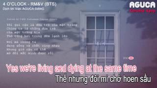 Karaoke Việt 4 OCLOCK  RMampV BTS [upl. by Kendry]