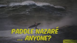 Paddle Surfing in Nazaré  RAW CLIPS Nazaré Surfing Dec 17 2018 🇵🇹 [upl. by Cirri630]