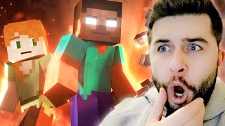 REACTING TO HEROBRINE RETURNS  ALEX AND STEVE ADVENTURES MINECRAFT ANIMATION MOVIE [upl. by Ahsenav199]