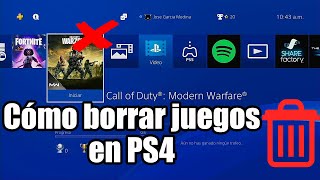 CÓMO ELIMINAR O BORRAR JUEGOS EN PS4 [upl. by Vories]