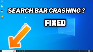 FIX Search Bar Crashing in Windows 10  2024 [upl. by Ahsitniuq641]