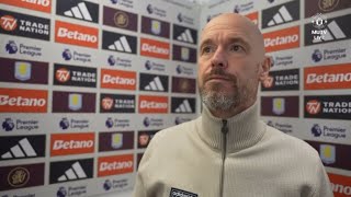 Erik Ten Hag Interview  Aston Villa vs Manchester United [upl. by Anitroc]