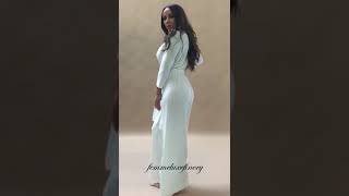 White pleated wide leg jumpsuit  femmeluxefinery [upl. by Teddy]