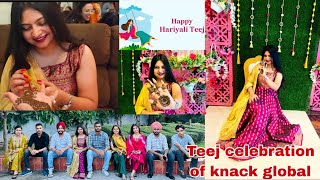 knack global Teej celebrations 🎉vlog [upl. by Yhpos]