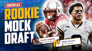 Dynasty Rookie Superflex Mock Draft  MUST Have Players for 2024 Fantasy Football [upl. by Helsa]