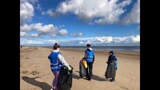 Beach clean with Skegness Aquarium [upl. by Eerual323]