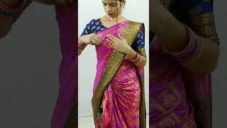 Latest saree draping tutorial step by step for beginners  Saree draping for newly married girls [upl. by Atoel]