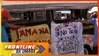 Mga tsuper ng TaguigPasig nagtigilpasada Jan 16  Frontline Sa Umaga [upl. by Trudie]