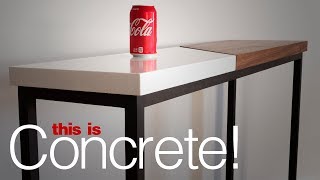 DIY Concrete and Wood Table  Woodworking and Concrete Working [upl. by Ingamar722]