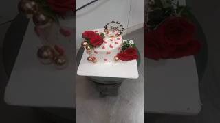 anniversary cake cakedecorating youtube ytshorts shortvideo cake oasis [upl. by Etteragram732]