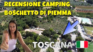 RECENSIONE CAMPING BOSCHETTO DI PIEMMATOSCANA CI SARA PIACIUTO VERAMENTE [upl. by Seraphim]