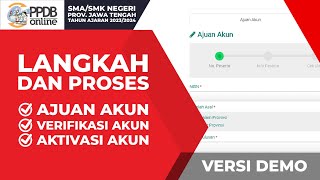 CARA DAFTAR PPDB ONLINE SMASMK NEGERI PROVINSI JAWA TENGAH TAHUN AJARAN 20232024  VERSI DEMO 01 [upl. by Tenaej194]