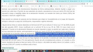 ✅SANCION POR EXTEMPORANEIDAD POR INGRESOS DEL PERIODO CON EJERCICIO PRACTICO [upl. by Milton]