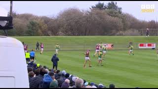 ED MCQUILLAN GOAL  CUSHENDALL V DUNLOY  2024 ANTRIM CLUB HURLING FINAL [upl. by Calvin18]