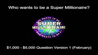 Super Millionaire Questions 15 Version 1 February [upl. by Nomelc]