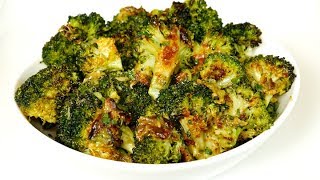 Roasted Broccoli with Garlic and Lemon Recipe [upl. by Levitt510]