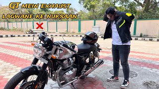 Continental GT 650 Exhaust Modified🚀  Karwane Se Pahele Yeh Dekh Lo [upl. by Tadeas593]