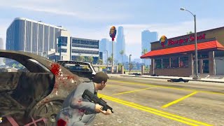 GTA 5 LSPD Vs Michael 720p Vespucci Canals Vespucci Los Santos [upl. by Towbin189]