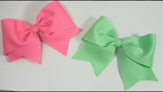 How to make Large Elegant Boutique Hair Bow [upl. by Atnahsal]