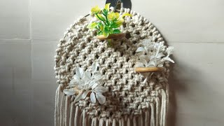 macrame wall hangingwali decor small flower hanging [upl. by Melan]