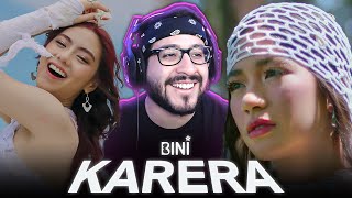 Reaction to BINI Karera Official Music Video [upl. by Abeh]