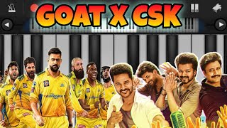 Whistle Podu Song  GOAT X CSK  Easy Piano Tutorial [upl. by Ebeneser]