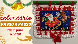 Como Fazer um Calendário do Advento de Natal Passo a passo [upl. by Richart575]