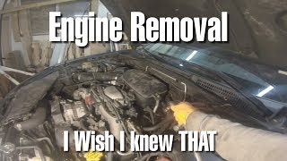 Engine Removal  I Wish I Knew THAT [upl. by Sybila]