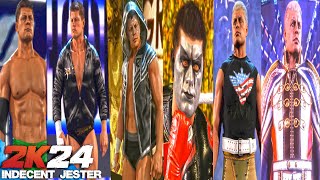 WWE 2K24 Evolution of Cody Rhodes From 2007 to 2024 w Entrance Themes and Graphics WWE 2K24 Mods [upl. by Kyl843]