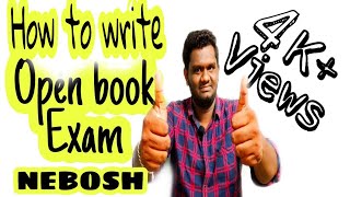 How to write Nebosh open book exam in tamil  Tips and trick for nebosh open book exam in tamil [upl. by Standush]