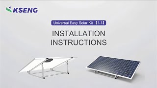 Universal Easy Solar BracketKit Stepbystep Installation【33】 [upl. by Biagio]